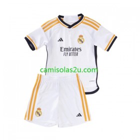 Camisolas de futebol Real Madrid Criança Equipamento Principal 2023/24 Manga Curta